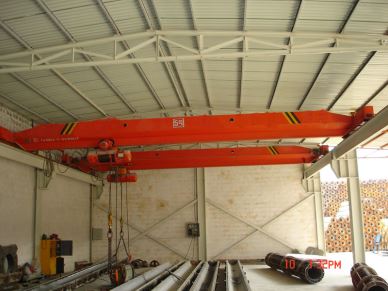 10 ton één ligger Overhead kraan met elektrische Hoist