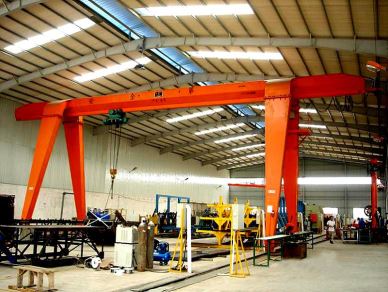 20ton MH Type enkele balk portaalkraan gebruikt binnen & buiten