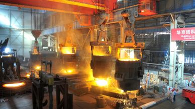 50ton PLC Besturing Dubbele balk gieterij Gietkraan