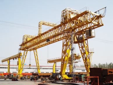 MG Model Truss Beam Double Girder Granite Gantry Crane In Bulgarian