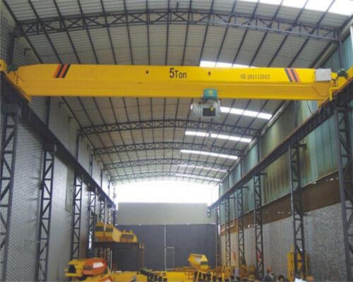 5-tons enkele ligger Bovenloopkraan met elektrische hoist.jpg 5 Ton Single Girder Overhead Crane with Electric Hoist.jpg